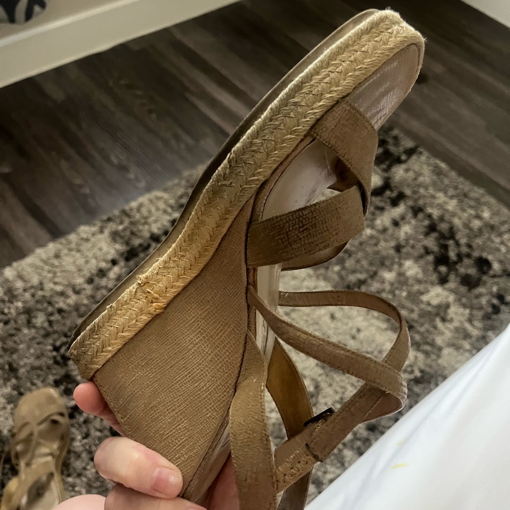 Y2K Via Spiga nude wedges☀️ - Picture 6 of 9